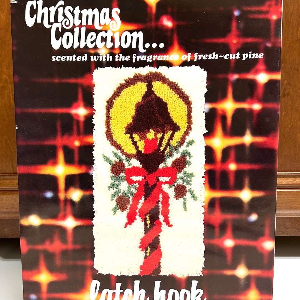 Vintage 1978 Betty's Christmas Latch Rug Hook Kit 603 Lamp Post New Sealed